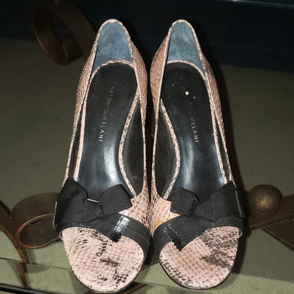 Antonio Melani snakeskin heels